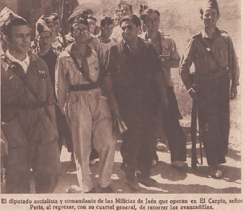 Alejandro Peris Caruana, organizador de la Milicias Voluntarias de Jaén. Frente de Córdoba
