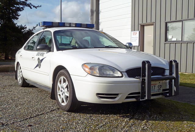 A rare Washington State Patrol Commercial Vehicle Division Ford Taurus