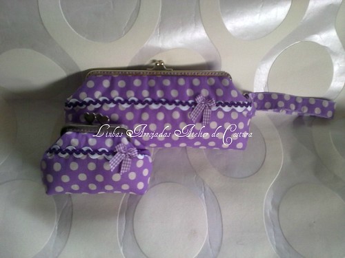 conjunto lilás ás bolinhas by ♥Linhas Arrojadas Atelier de costura♥Sonyaxana