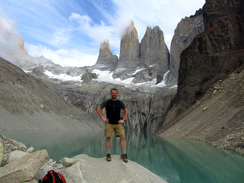 Standing before Torres del Paine