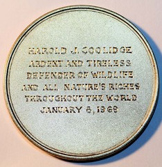 New York Zoological Society medal Reverse