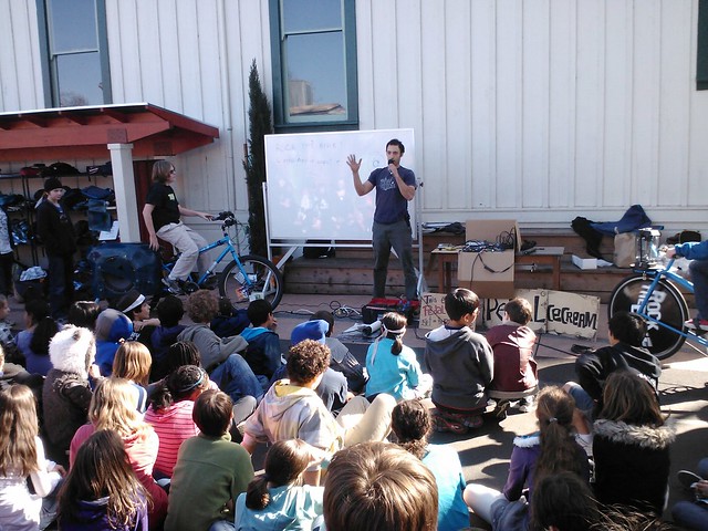 Educational Pedal Power School Assembly