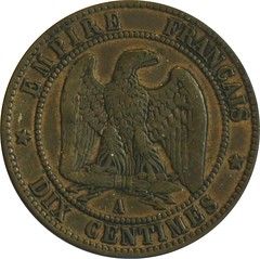 French 10 Centimes reverse