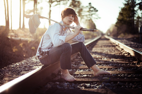 無料写真素材|人物|男性|鉄道・線路