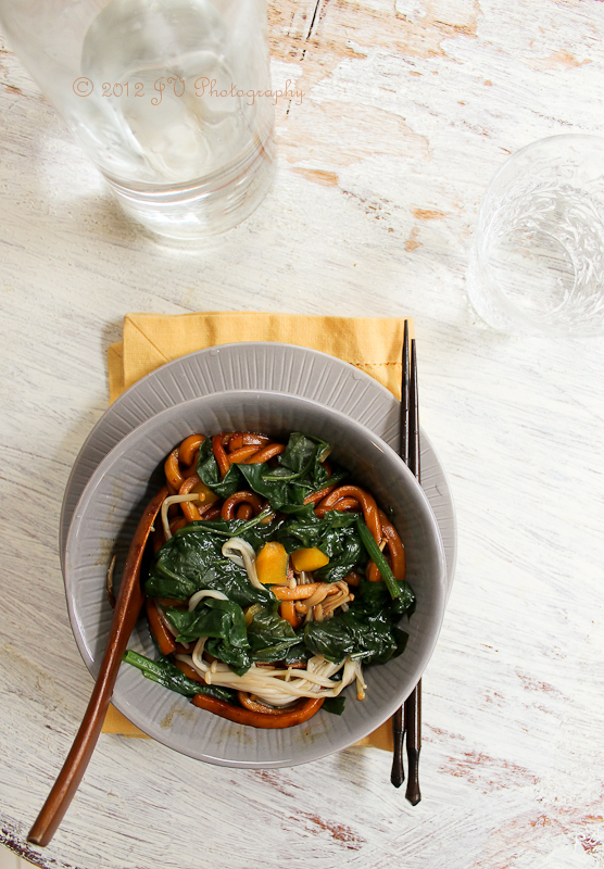 Vegetarian Soy Sauce Udon