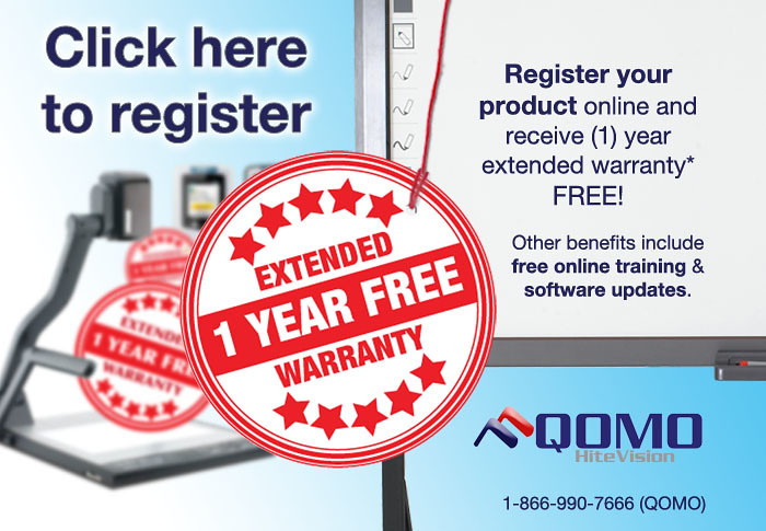 QOMO HiteVision Extended Warranty Registration