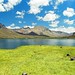 La apacible laguna El Sosneado, Mendoza, Argentina