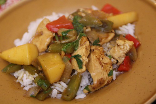 Malaysian Curried Chicken with Mango