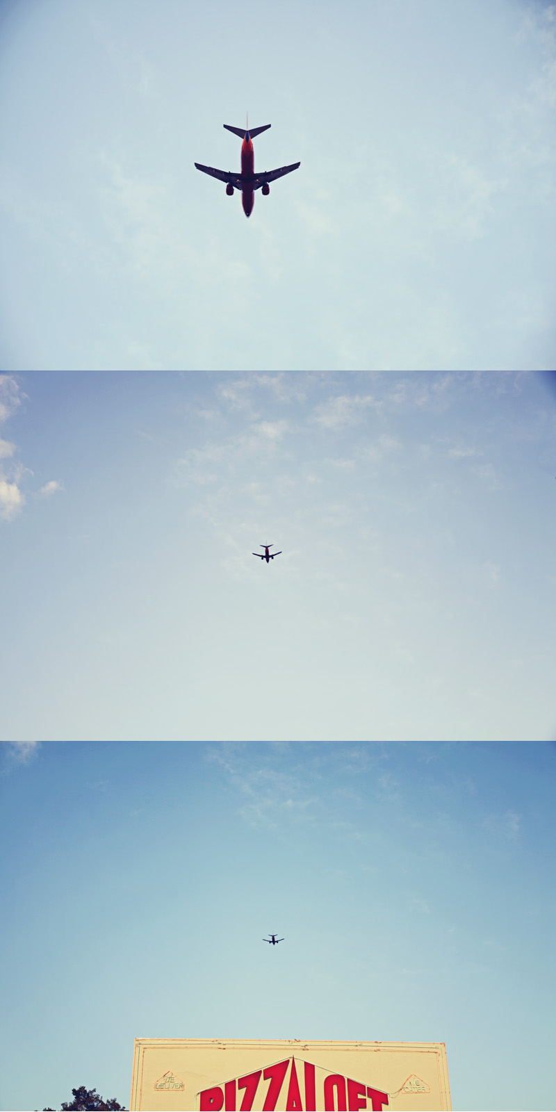 airplane triptych