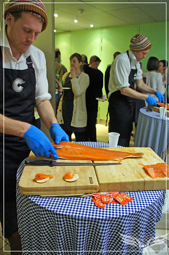 The Establishing Shot: Headhunters Nordic Experience Screening - Norwegian Chef Ole-Martin Hansen serving Juniper & Beech smoked salmon by Craig Grobler