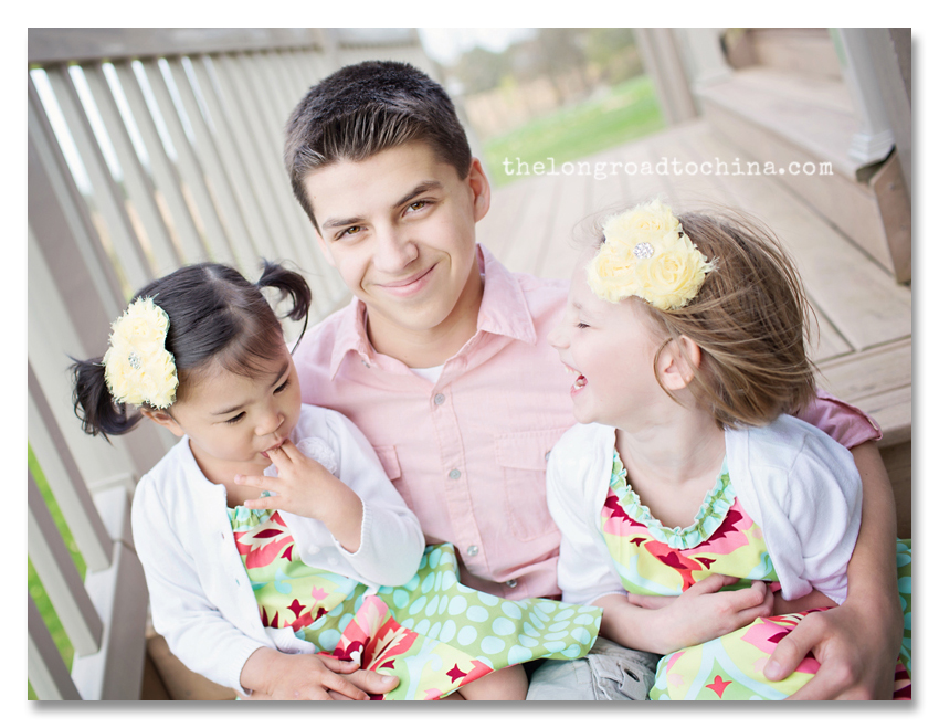 Nick with the girls on Easter BLOG