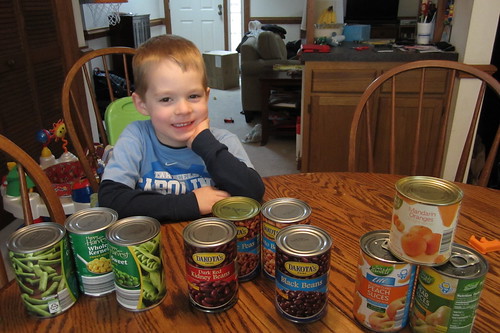 "he [loves] these cans!"