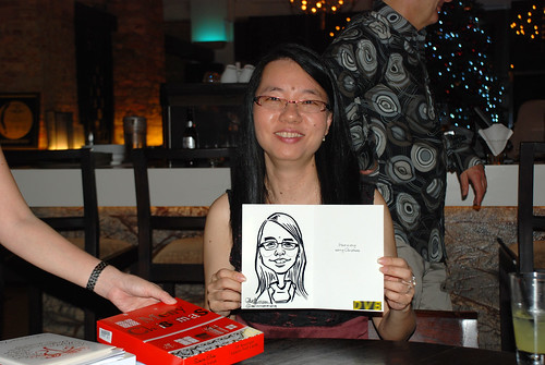 caricature live sketching for DVB Christmas party - 18