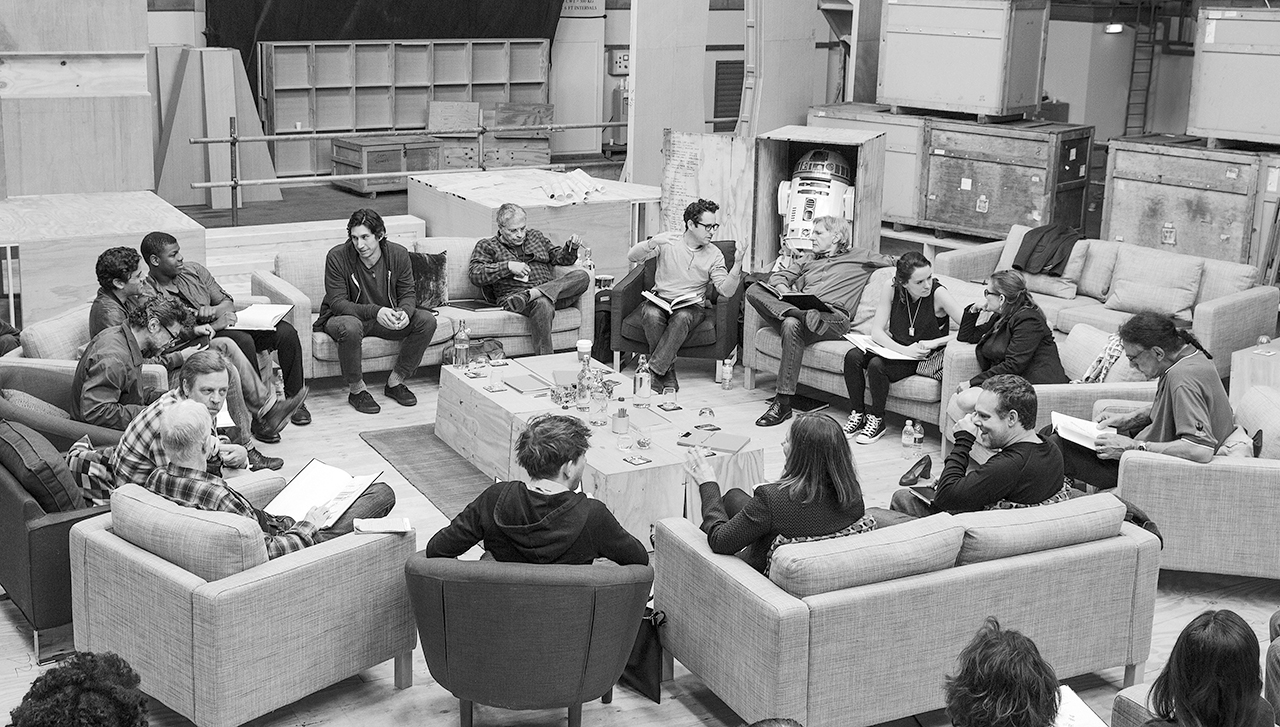 Elenco de Star Wars VII reunido