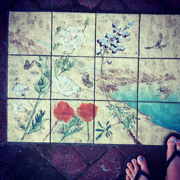 Tiles in the street