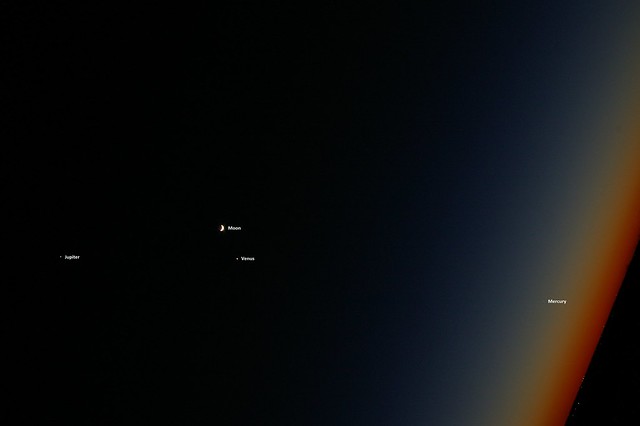 Three Planets and a Baby Moon