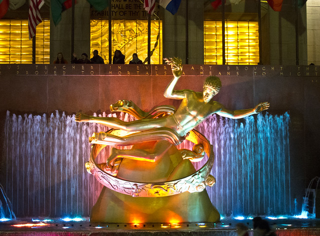 Prometheus Statue at Rockefeller Center