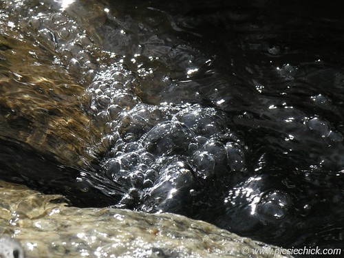 Macro photo of spring's first rushing water awakening the creek and me in the river of Gratitude. Presales of the Gratitude Tarot begin Mar 8 2012.
