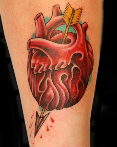 heart and arrow by Chris Adams  by UndertheNeedle
