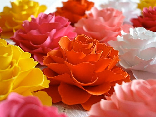 Paper Flowers Chantal also makes realistic peonies dahlias marigolds 