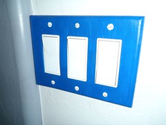 Blue Light Switch Plate