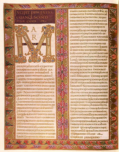 009-Prologo del evangelio de Marcos-Evangeliar  Codex Aureus - BSB Clm 14000-© Bayerische Staatsbibliothek