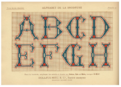 012-Alphabet de la Brodeuse1932- Thérèse de Dillmont