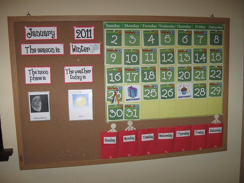 Calendar Activities (Photo from Discovery Days and Montessori Moments)