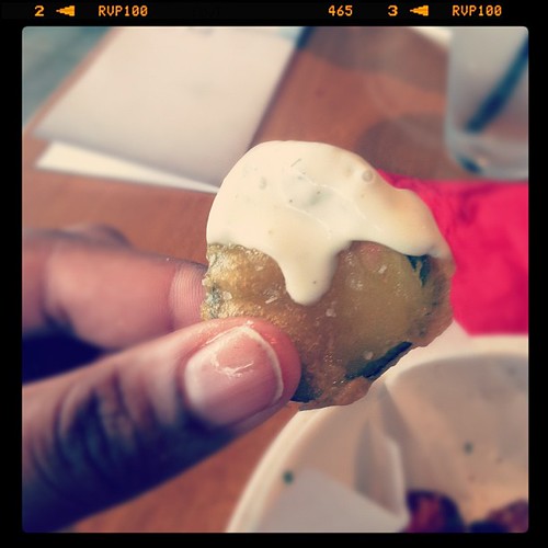 Fried pickles. OMG!!