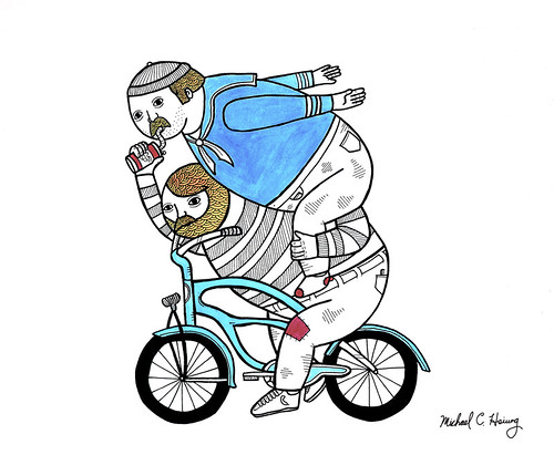 On how bicycle riders utilize team work in certain situations. by Michael C. Hsiung