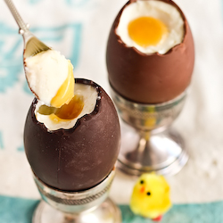 Cheesecake-Filled Choc Easter Eggs