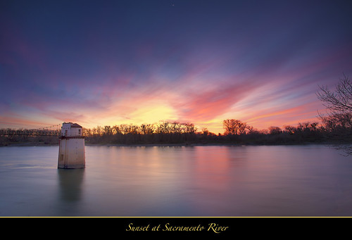 Sunset at Sacramento River by Joalhi "Around the World"