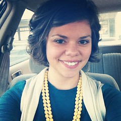 New hair cut! My stylist showed me how to curl with a flat iron and I'm loving it.