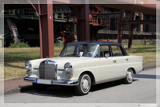 The W110 Fintail German Heckflosse was MercedesBenz's line of midsize