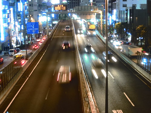 Shibuya night highway