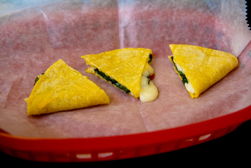 Quesadilla Bites with Cheese and Epazote at Casa Rasta