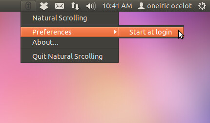Ubuntu natural scroll