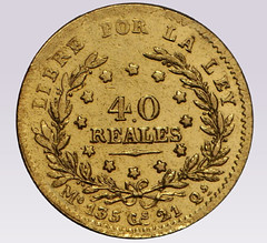 1854 40 Reales Uruguay
