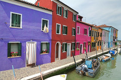 Painted Houses Of Burano, Italy
