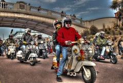 Clacton Scooters in HDR