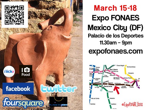 Elephants and other Folk Art in Mexico City 03.2012 #ExpoFONAES2012