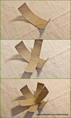 Manualidades: sencillo adorno con rollo de papel