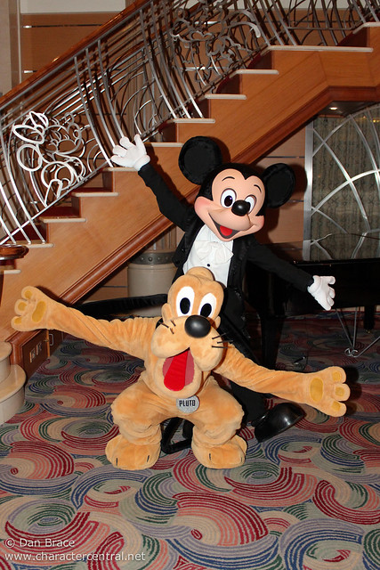 Meeting Mickey Mouse and Pluto