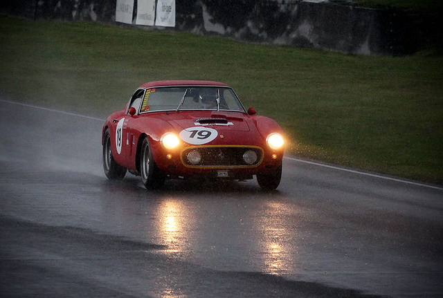 1960 Ferrari 250 GT SWB C s n 1811GT racing in the very wet RAC TT 