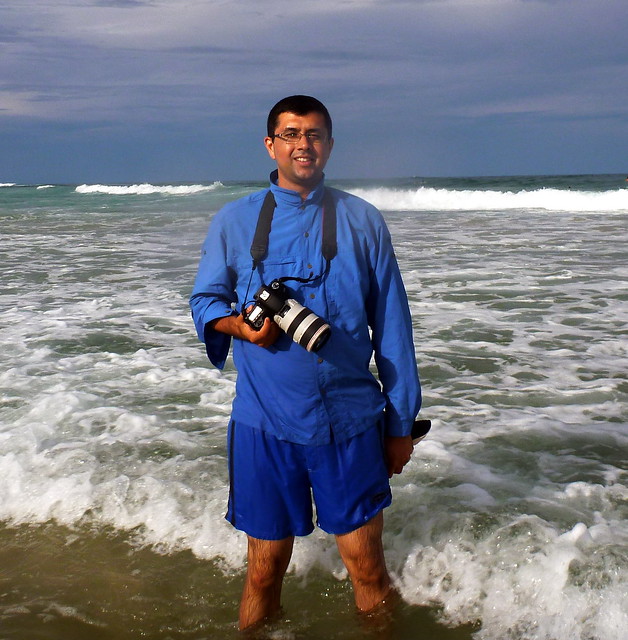 Neerav Bhatt taking photos of Lennox Head Surfers - 7 Mile Beach