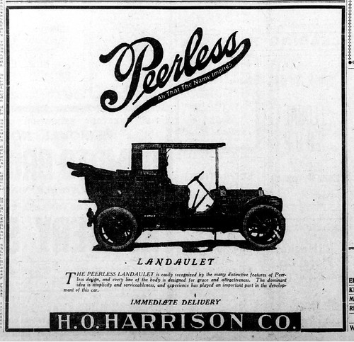 1910 The Peerless Landaulet   Peerless Motor Cars Cleveland Ohio by carlylehold