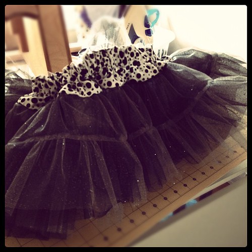 Crazy frilly pettiskirt for my kid.  Took a year to make it.  #febisforfinishing
