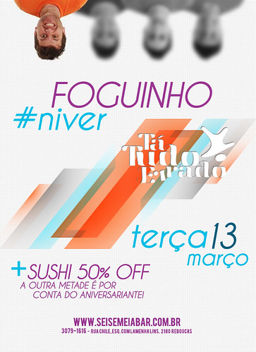 Flyer Aniversário - Foguinho by chambe.com.br