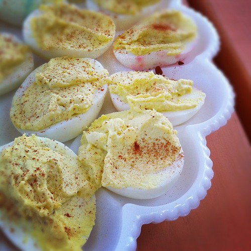 the best thing about Easter is deviled eggs