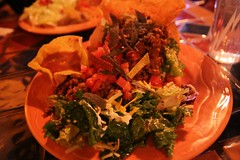 Taco salad with veggie-ground round